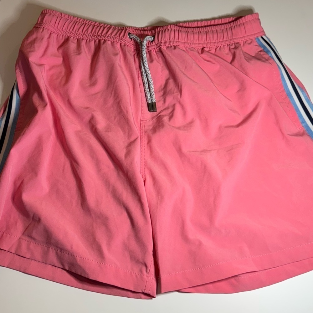 Men’s pink vintage summer swim trunks XL